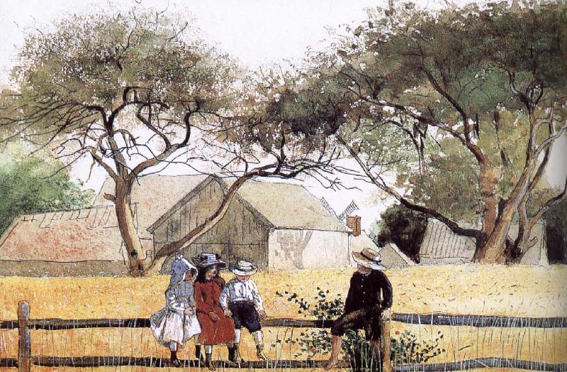 Winslow Homer Children on the wall oil painting image